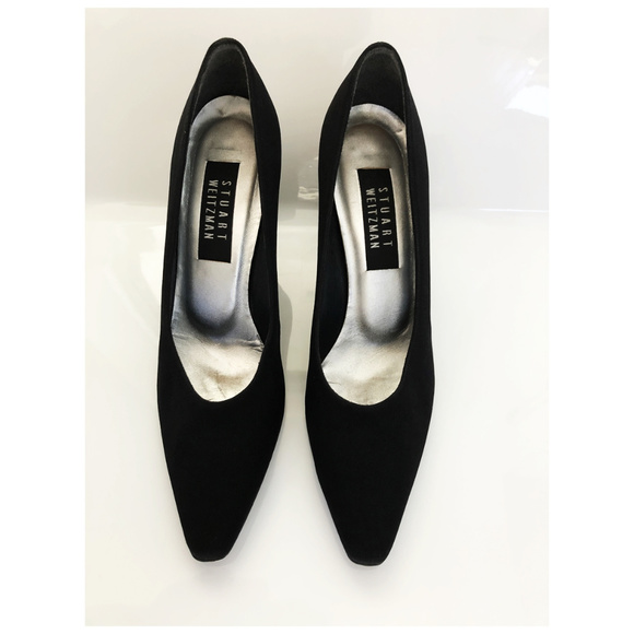 Stuart Weitzman Black Loafer Pumps: size 8.5 - Picture 4 of 8